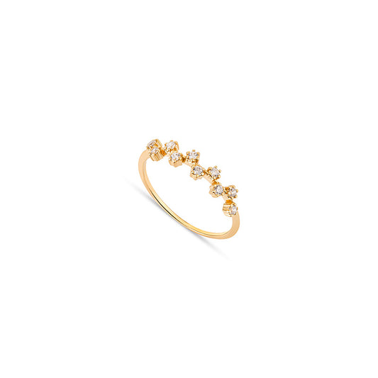 Anel pedras ouro 800 OOAN006429