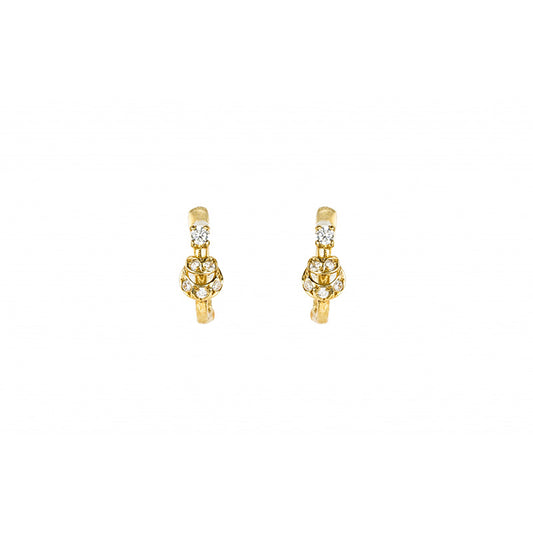 Brincos pedras ouro 800 OOBR000401