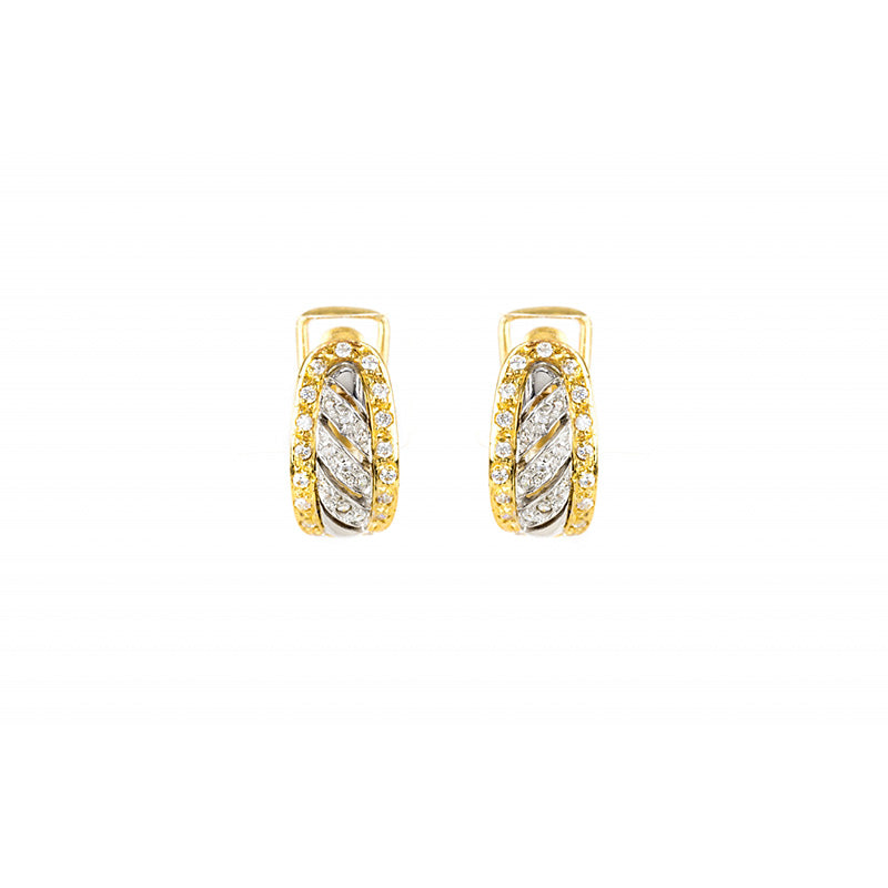 Brincos pedras ouro 800 OOBR004705