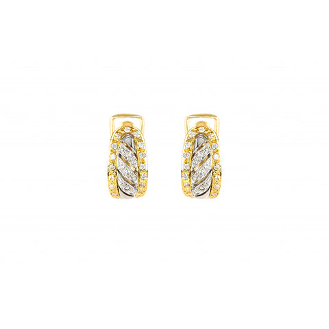 Brincos pedras ouro 800 OOBR004705
