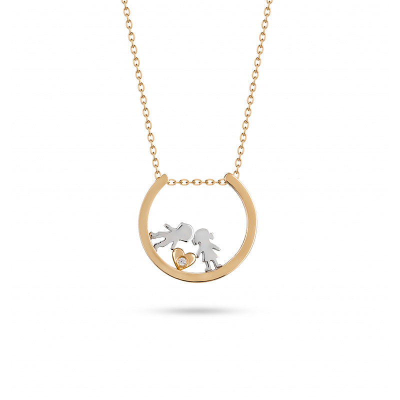 Colar meninos ouro 800 OOCO005639A