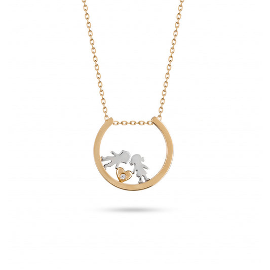 Colar meninos ouro 800 OOCO005639A