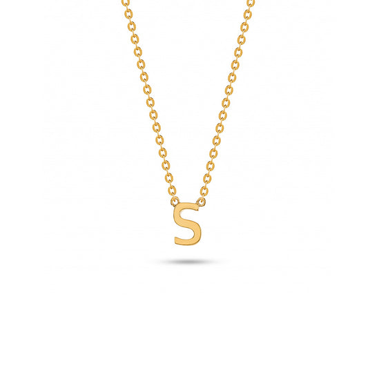 Colar letra ouro 800