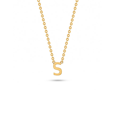 Colar letra ouro 800