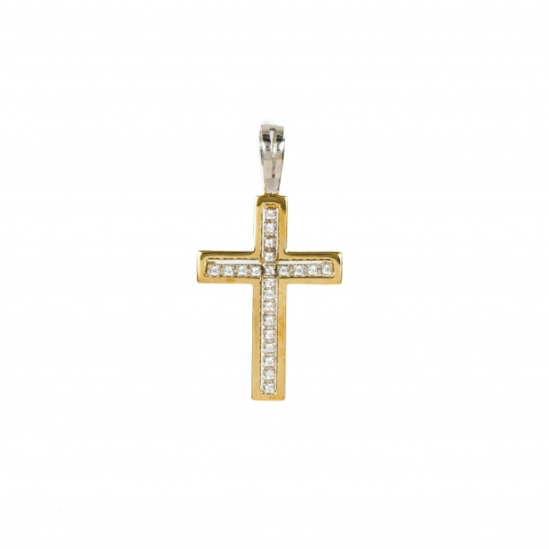 Cruz pedras ouro 800 OOCR004672A