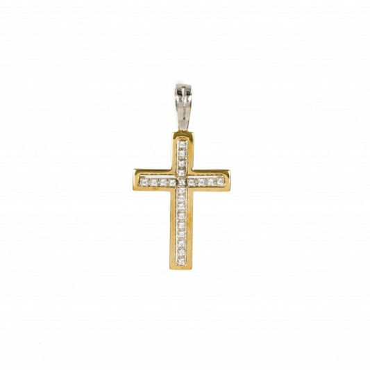 Cruz pedras ouro 800 OOCR004672A