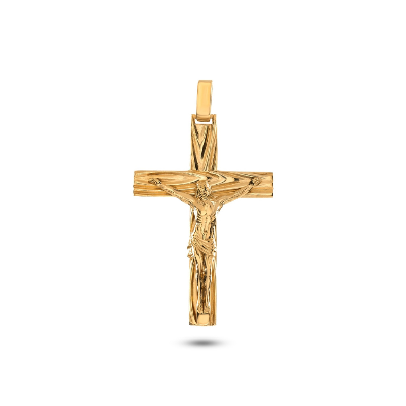 Cruz Cristo ouro 800 OOCR006523
