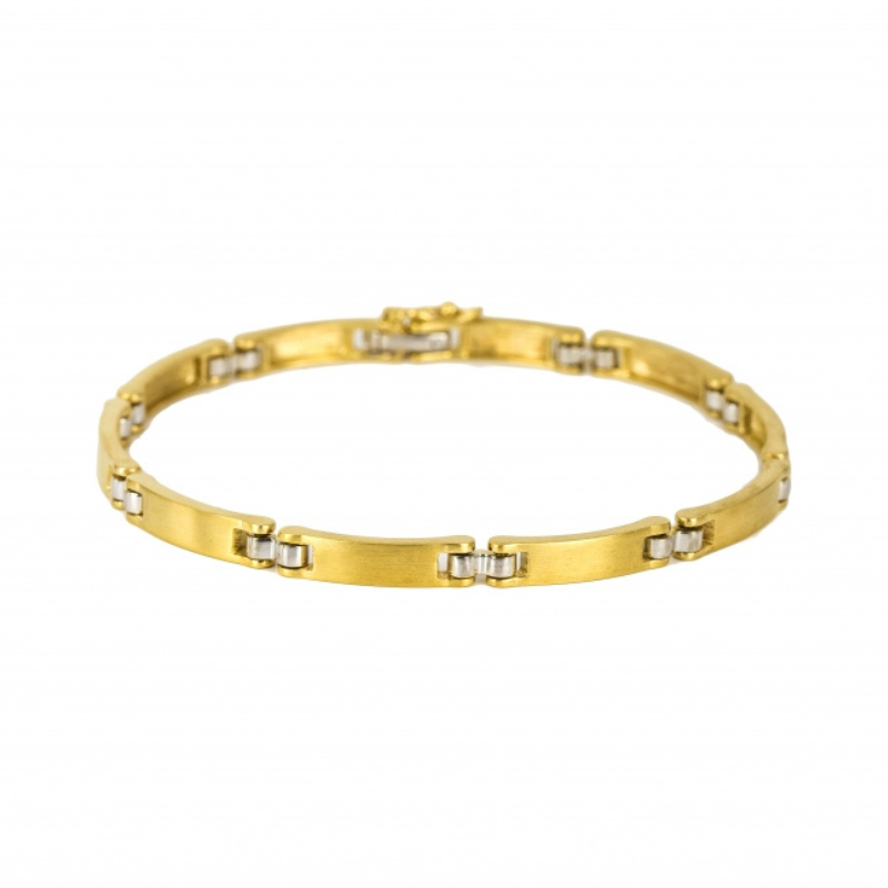 Pulseira bicolor ouro 800 OOPU002744A