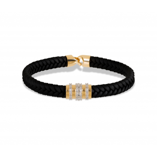 Pulseira bicolor ouro 800 OOPU005770A