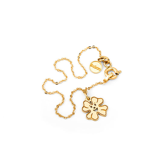 Pulseira trevo ouro 800