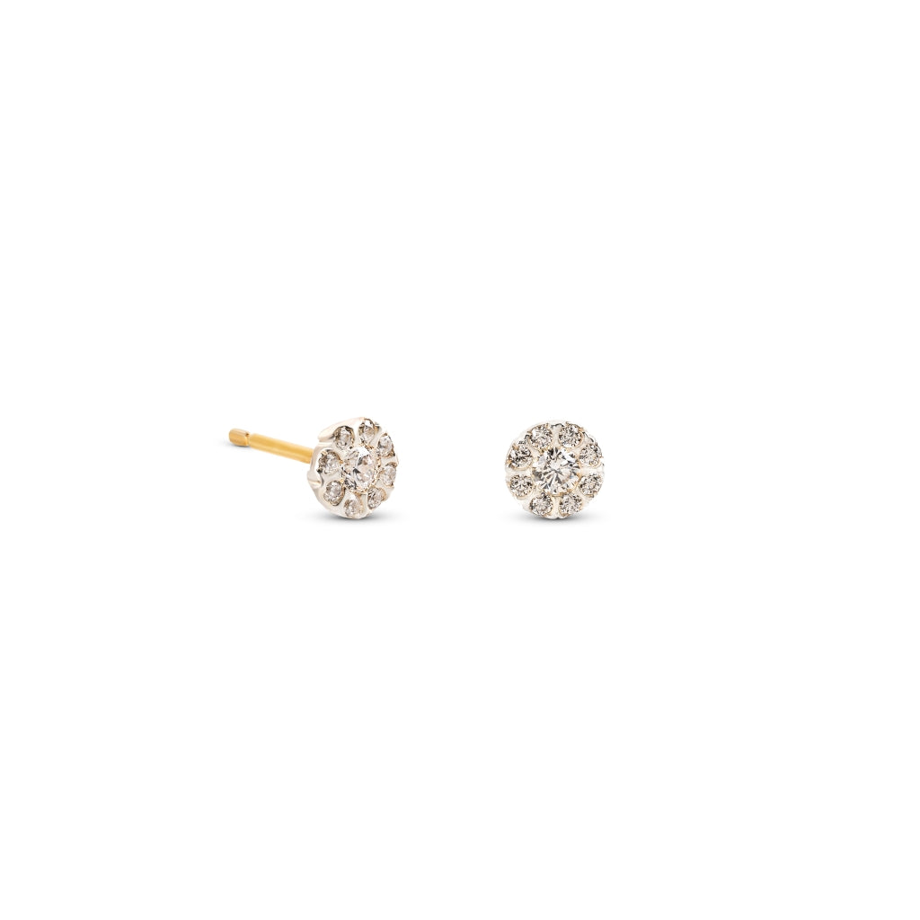 Brincos bicolor com pedras ouro 800 OOTR006479A