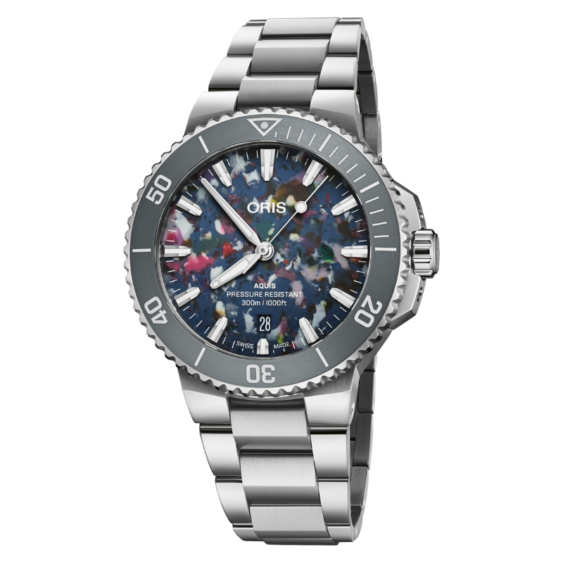 Relógio Oris Aquis Date Upcycle 43,5mm