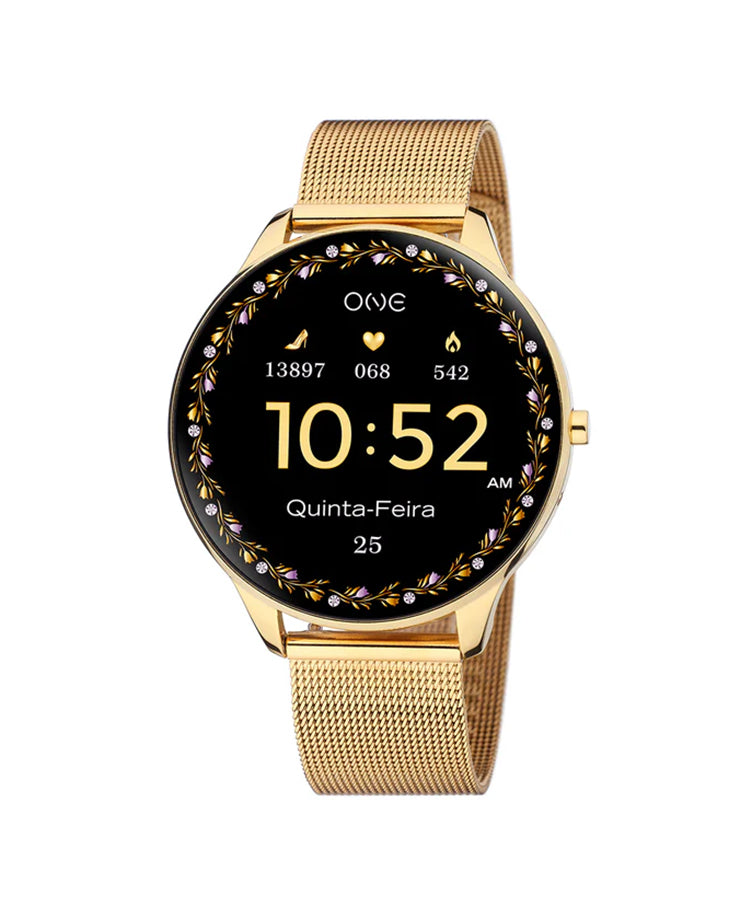 Smartwatch One Slim Gold Mesh