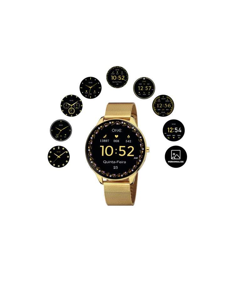 Smartwatch One Slim Gold Mesh
