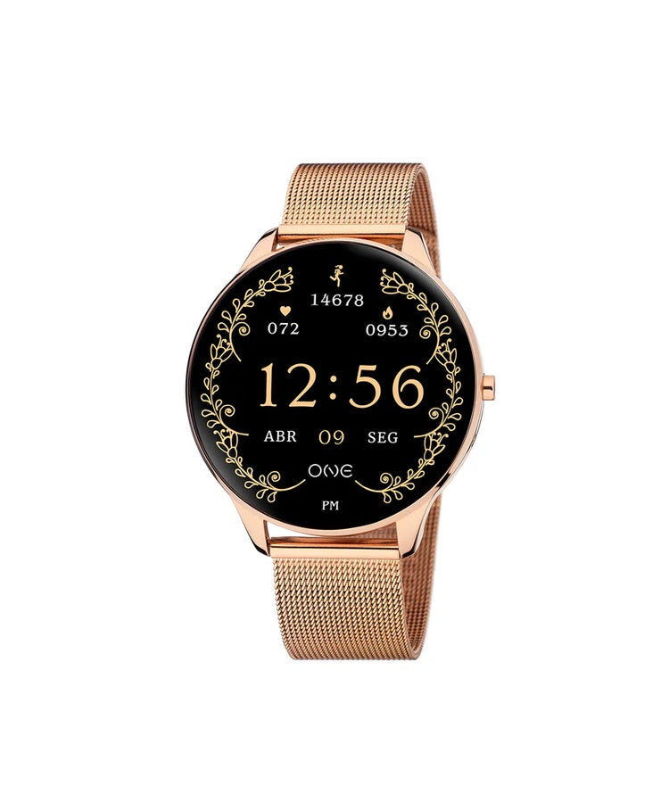 Smartwatch One Slim Rosegold Mesh