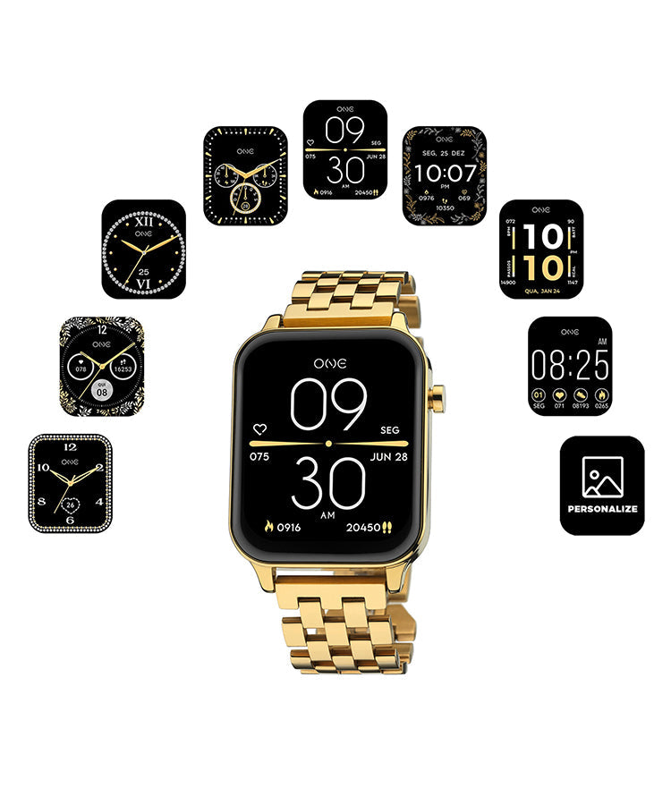 Smartwatch One MagicCall Gold Links