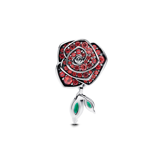 Conta Pandora Rosa brilhante em flor