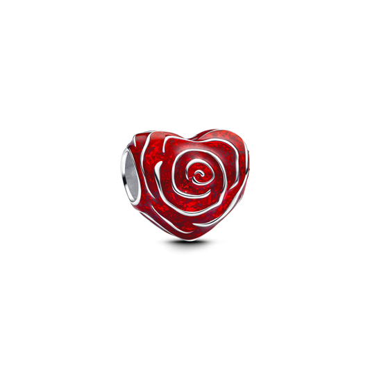 Conta Pandora Coração Rosa