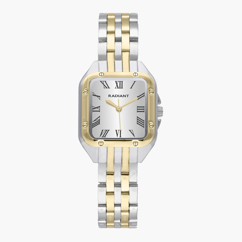 Relógio Radiant BAHAMAS 28MM WHITE DIAL BITONE IPG BRAZ