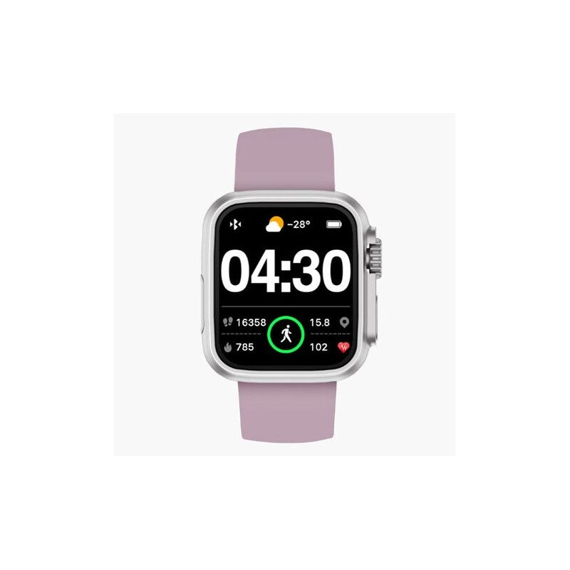 Relógio Smartwatch Radiant Jersey Silicone Rosa
