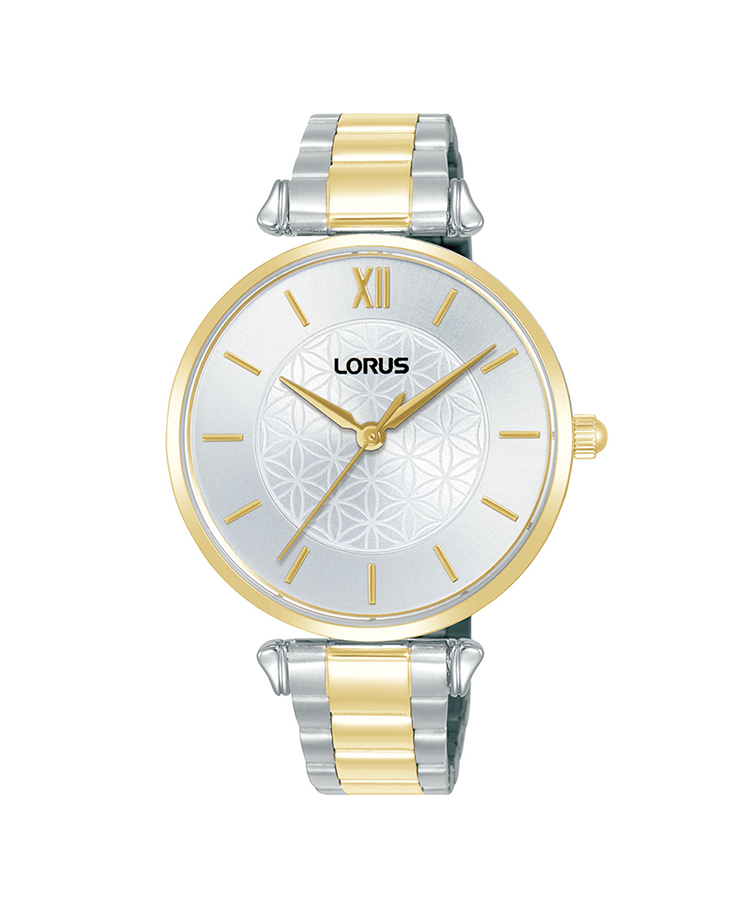 Relógio Lorus Ladies Classic Padrão Geom. Bicolor