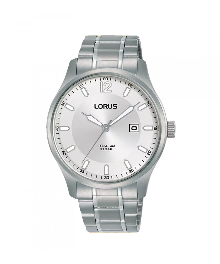 Relógio Lorus Sport de Titânio e Bracelete Prateada