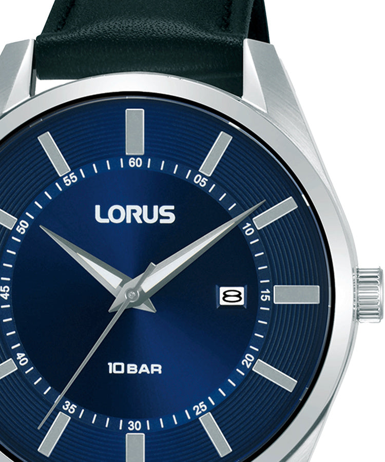 Relógio Lorus Man Sports Classic Azul Pele Preta