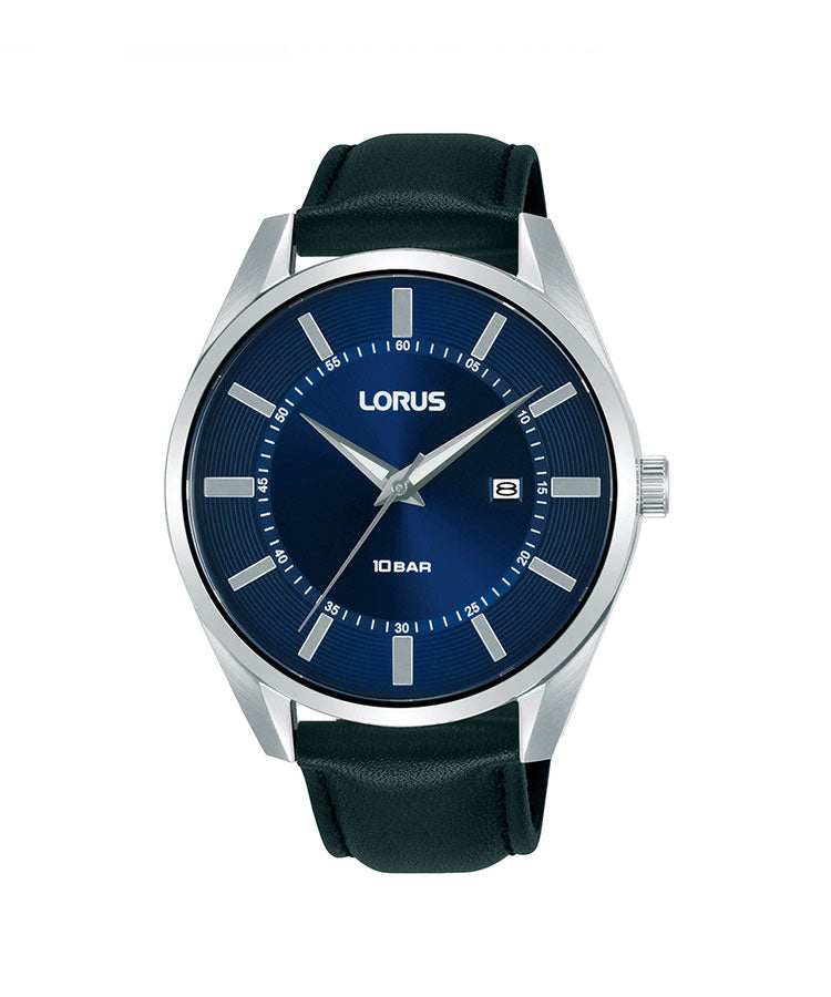 Relógio Lorus Man Sports Classic Azul Pele Preta