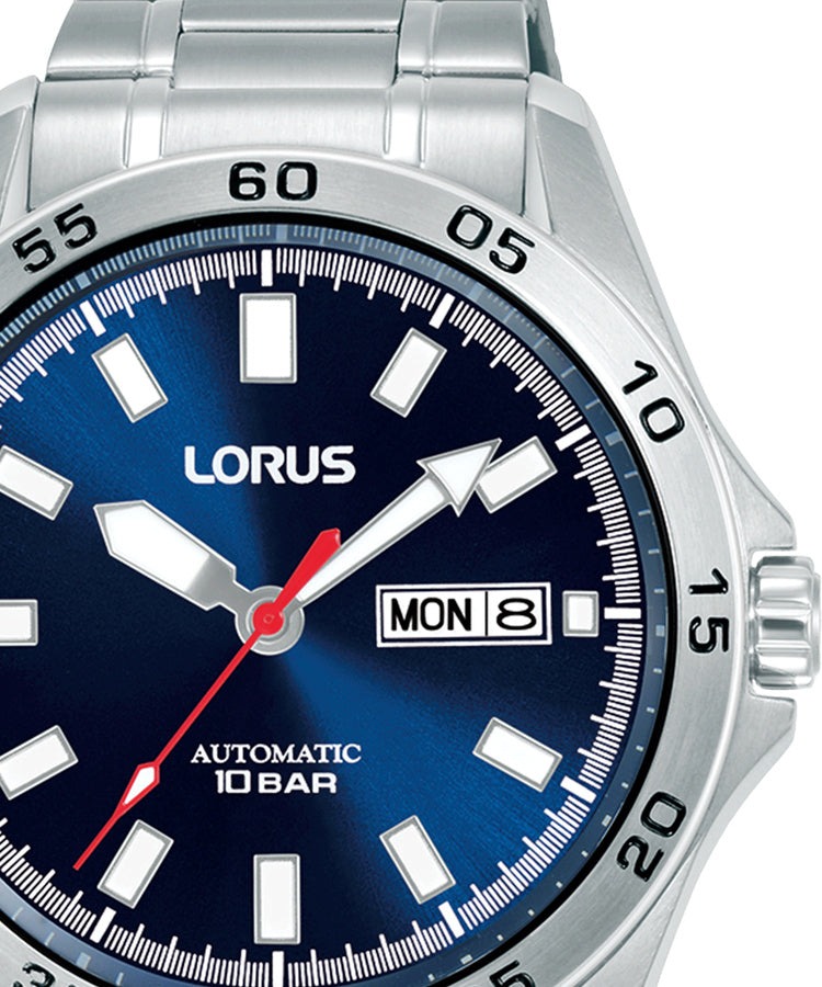 Relógio Lorus Man Automático EN-PT Mostrador Azul