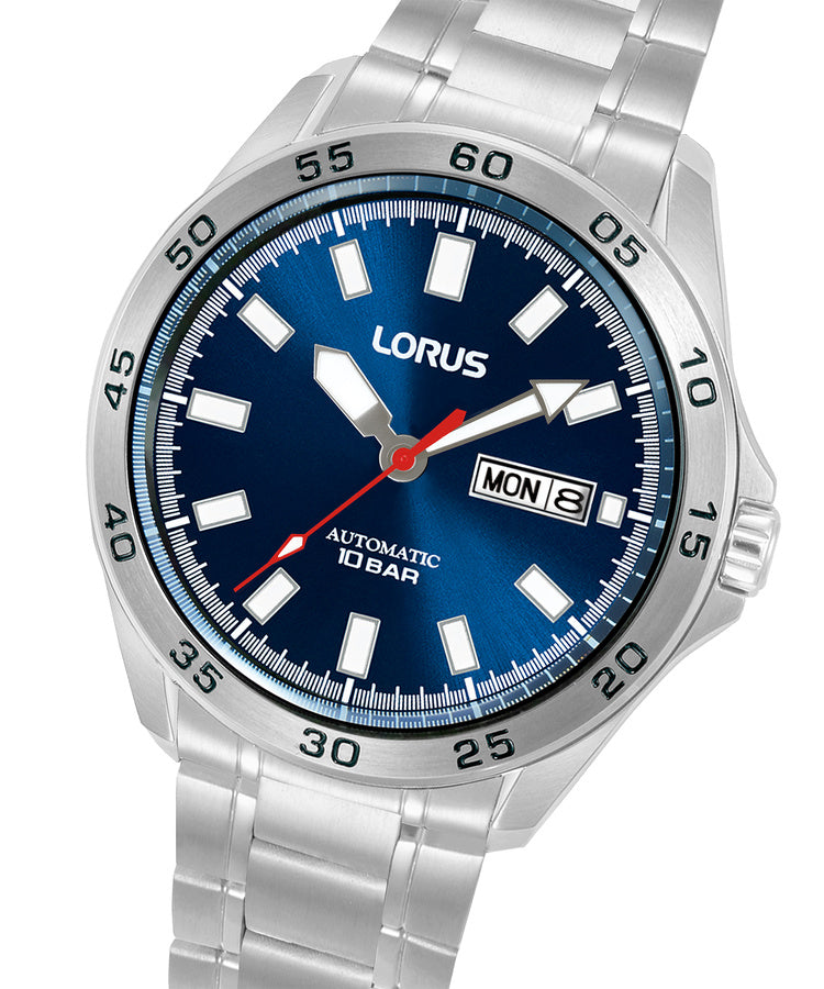 Relógio Lorus Man Automático EN-PT Mostrador Azul