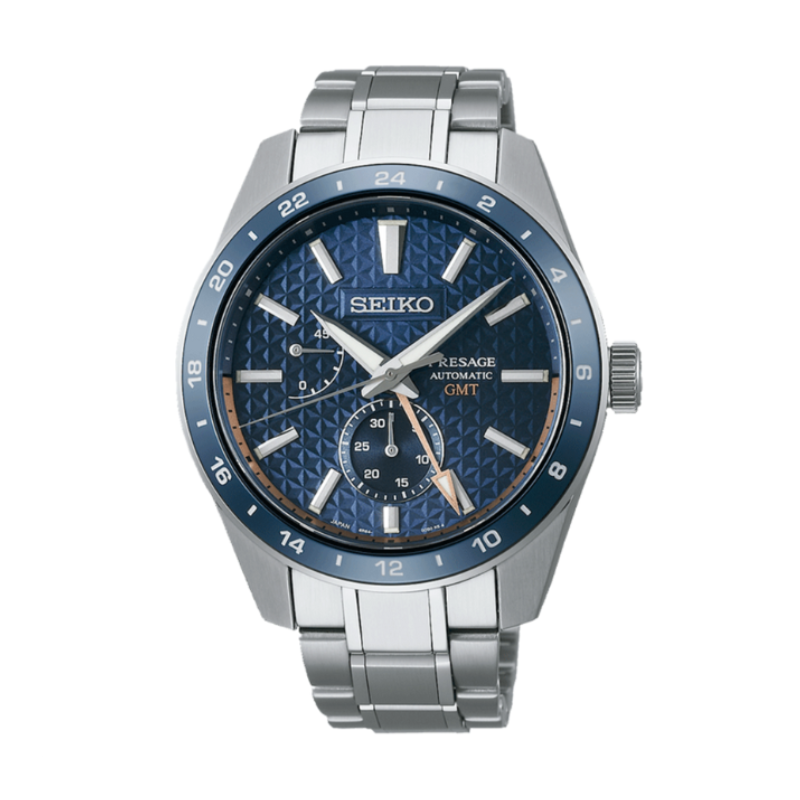 Relógio Seiko Presage Sharp Edged Series GMT Azul