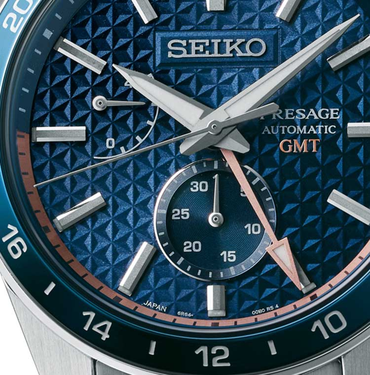 Relógio Seiko Presage Sharp Edged Series GMT Azul