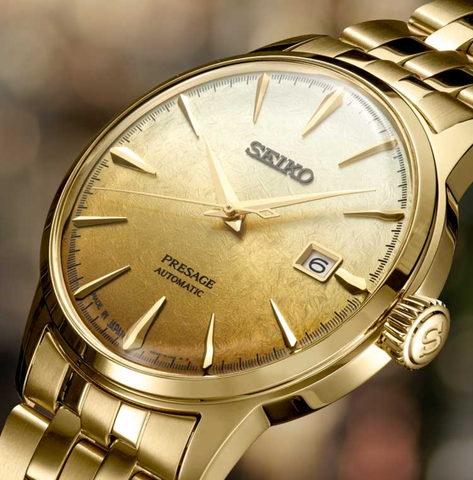 Relógio Seiko Presage Cocktail Time Dourado
