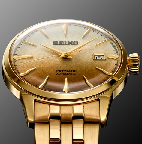 Relógio Seiko Presage Cocktail Time Dourado
