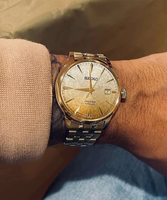 Relógio Seiko Presage Cocktail Time Dourado