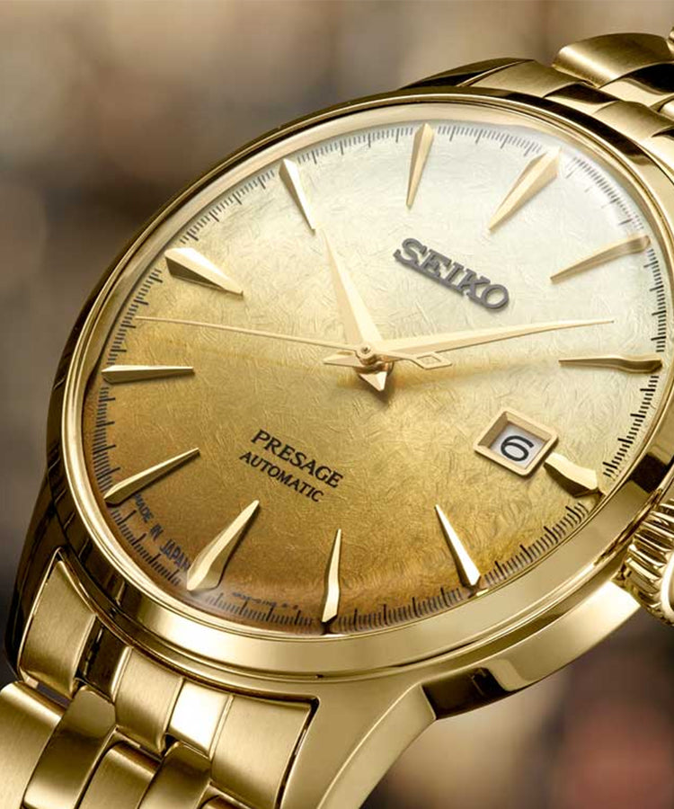 Relógio Seiko Presage Cocktail Time Dourado