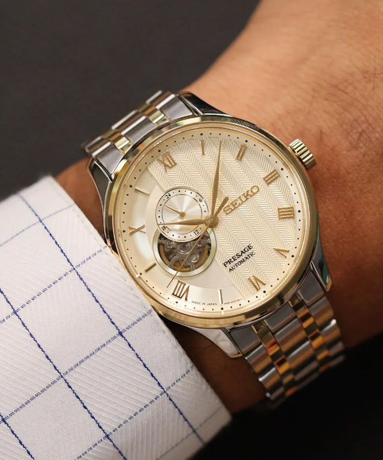 Relógio Seiko Presage Japanese Garden bicolor