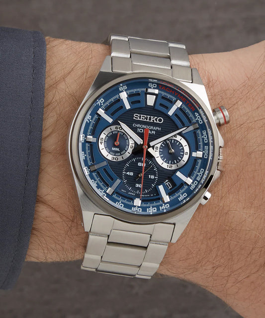 Relógio Seiko Neo Sports Quartzo Crono Azul-escuro