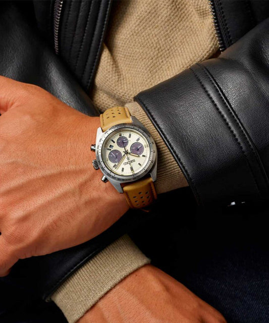 Relógio Seiko Prospex Speedtimer Solar Bege Edição Limitada