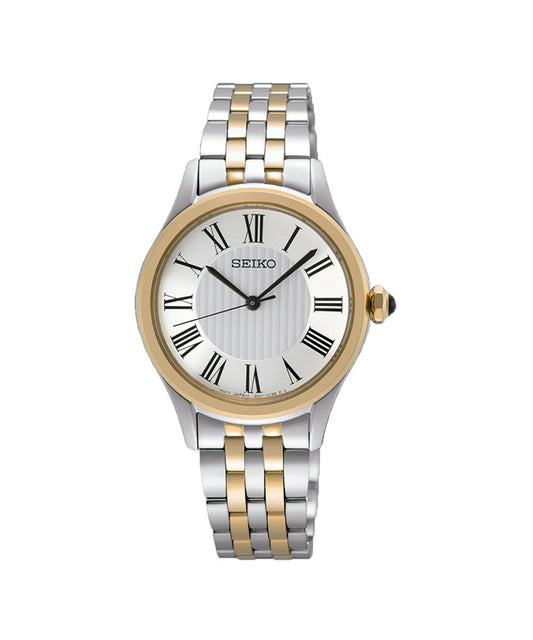 Relógio Seiko Ladies Quartzo Num. Romana Bicolor
