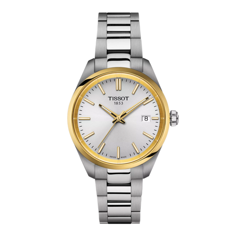 Relógio Tissot PR100 34mm bicolor