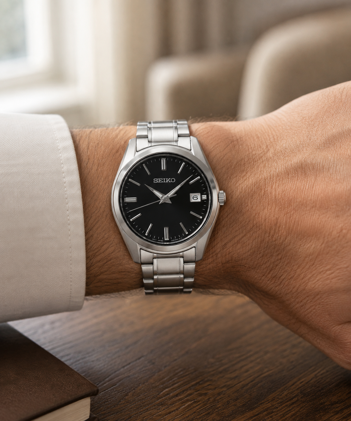Relógio Seiko Neo Classic Quartzo Preto