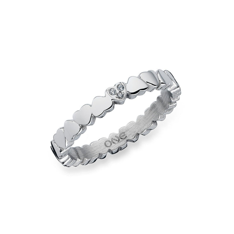 Anel One London 14 Silver