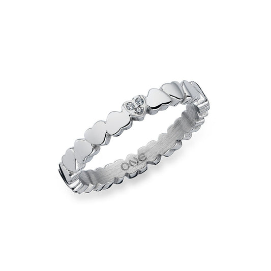 Anel One London 14 Silver