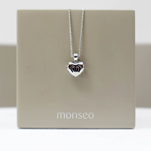 Colar Monseo Bold S Pure Love Ouro e Safiras Rosa