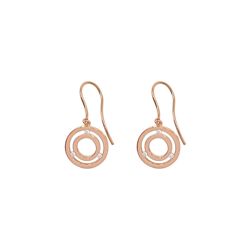 Brincos Monseo Side By Side Ouro Diamantes