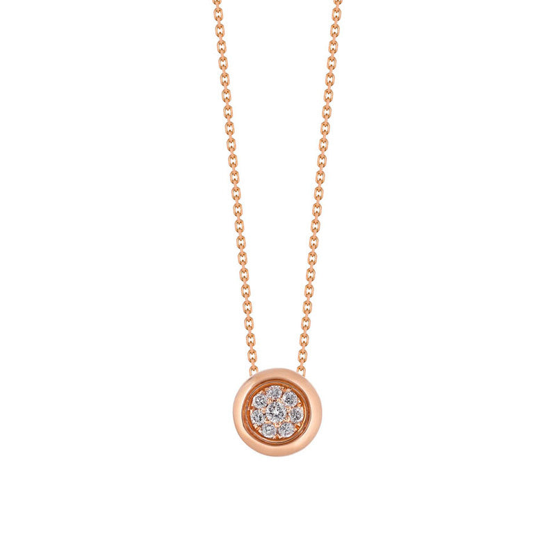 Colar Monseo Pavé Ouro e Diamantes