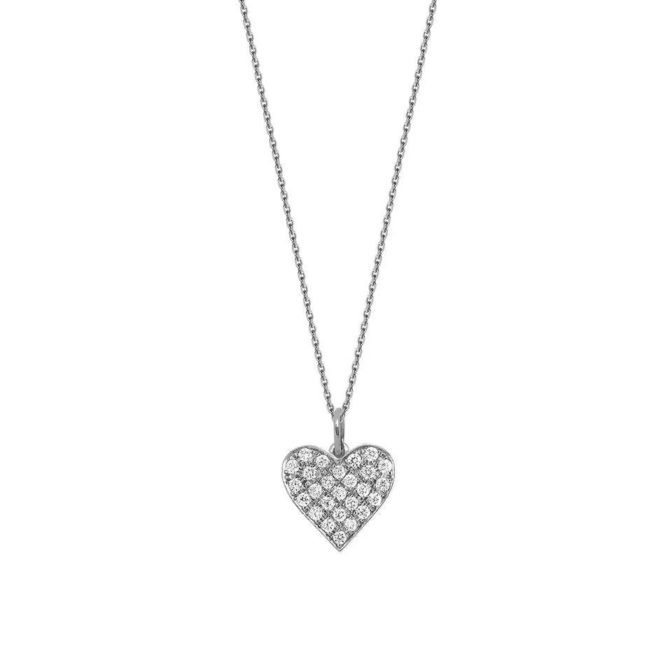Colar Monseo Pure Love Ouro Branco e Diamantes