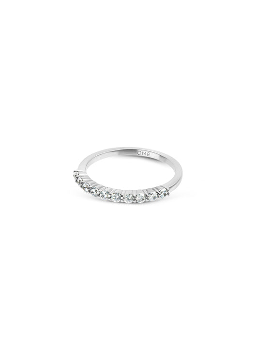 Anel One London 38 Silver