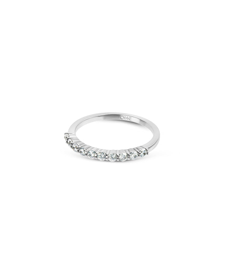 Anel One London 38 Silver